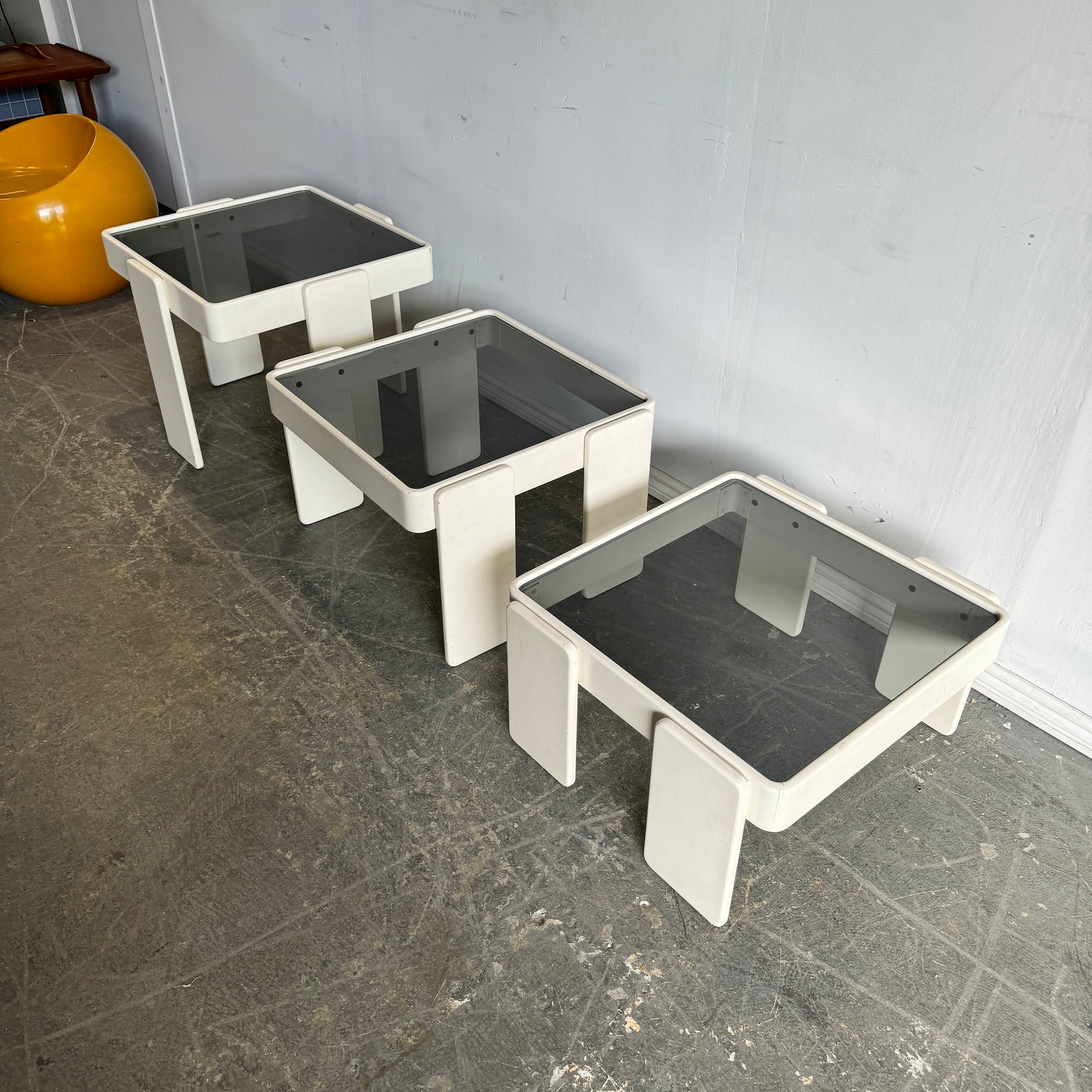 Vintage Nesting Tables by Gianfranco Frattini for Cassina, 1970s