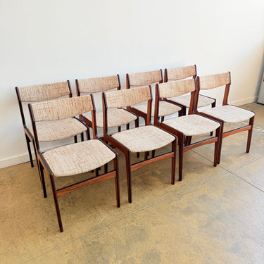 Danish Modern Rosewood Chairs by Erik Buch for Anderstrup Stolefabrik -  Set of 8
