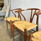 Authentic! Set of 3 Hans Wegner Wishbone chair for Carl Hansen & Son