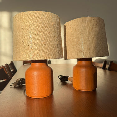 Danish Modern Kirk Copenhagen teak matching lamp