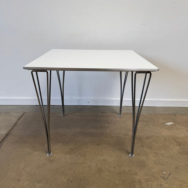 Frtiz Hansen Square Dining Table Designed by Piet Hein, Bruno Mathsson & Arne Jacobsen