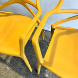 Vondom Set of 4 Outdoor Delta Chair with Armrest