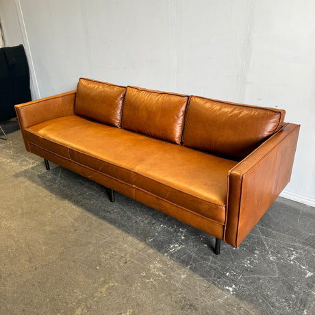 West Elm Axcyl Leather Sofa