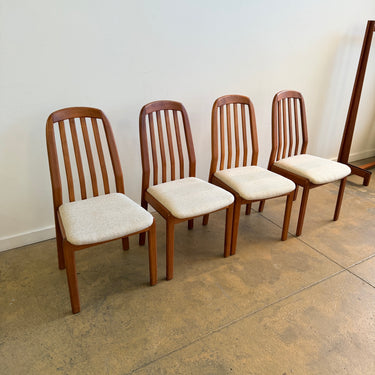 Danish Modern Teak Dining chairs by Dyrlund