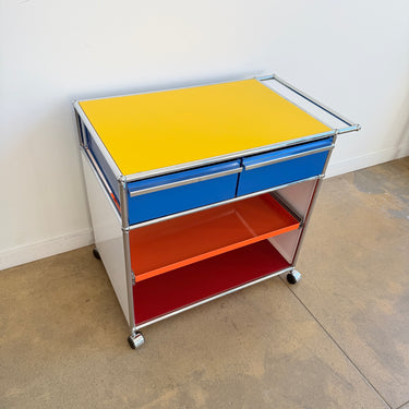 USM Haller Multicolor Rolling Storage Unit