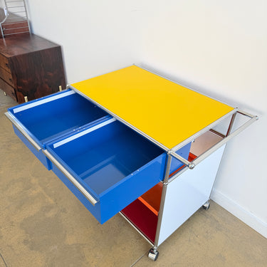 USM Haller Multicolor Rolling Storage Unit