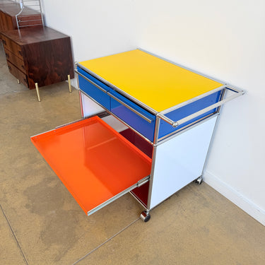 USM Haller Multicolor Rolling Storage Unit