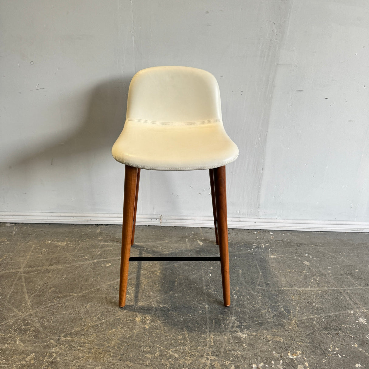 Design Within Reach Bacco "Single" leather counter stool