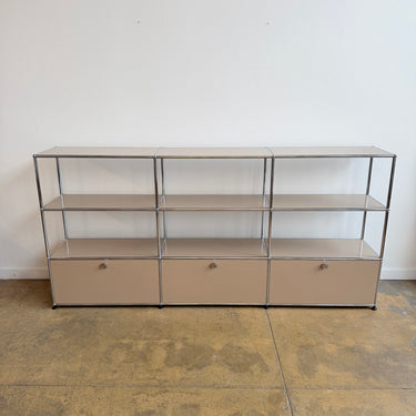 USM Haller Tall 3X3 Storage - Beige