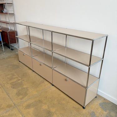 USM Haller Tall 3X3 Storage - Beige