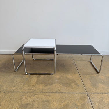 Knoll Marcel Breuer Laccio Table Set - Black/ White