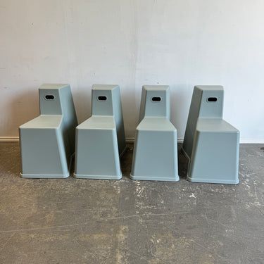 Vitra set of 4 Tool Stool by Konstantin Grcic (Light Grey)