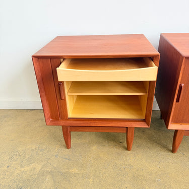 Danish Modern Rare Nightstands by Svend Aage Madsen for Falster