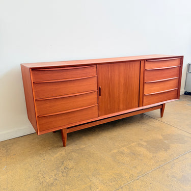 Danish Modern Teak Credenza by Svend Aage Madsen for Falster