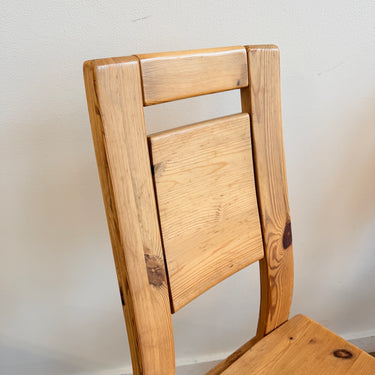 Vintage Solid pinewood Dining Chairs by Ilmari Tapiovaara for Laukaan Puu, 1970's