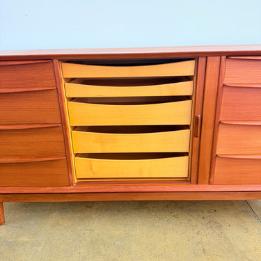Danish Modern Teak Credenza by Svend Aage Madsen for Falster