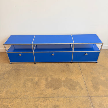 USM Haller 3X2 Media Console 18' - Gentian Blue