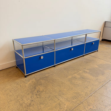 USM Haller 3X2 Media Console 18' - Gentian Blue