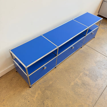 USM Haller 3X2 Media Console 18' - Gentian Blue