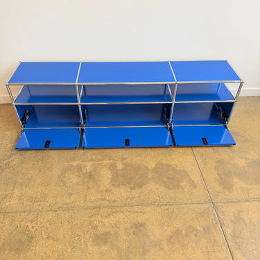 USM Haller 3X2 Media Console 18' - Gentian Blue