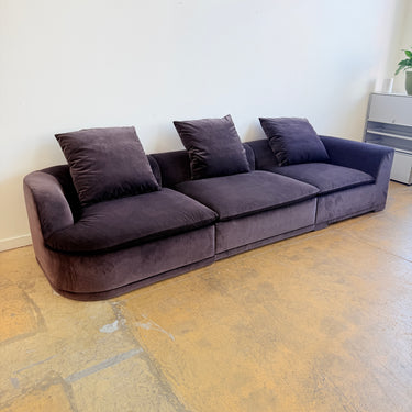 Design Within Reach Atlason Composed Modular Velvet Sofa