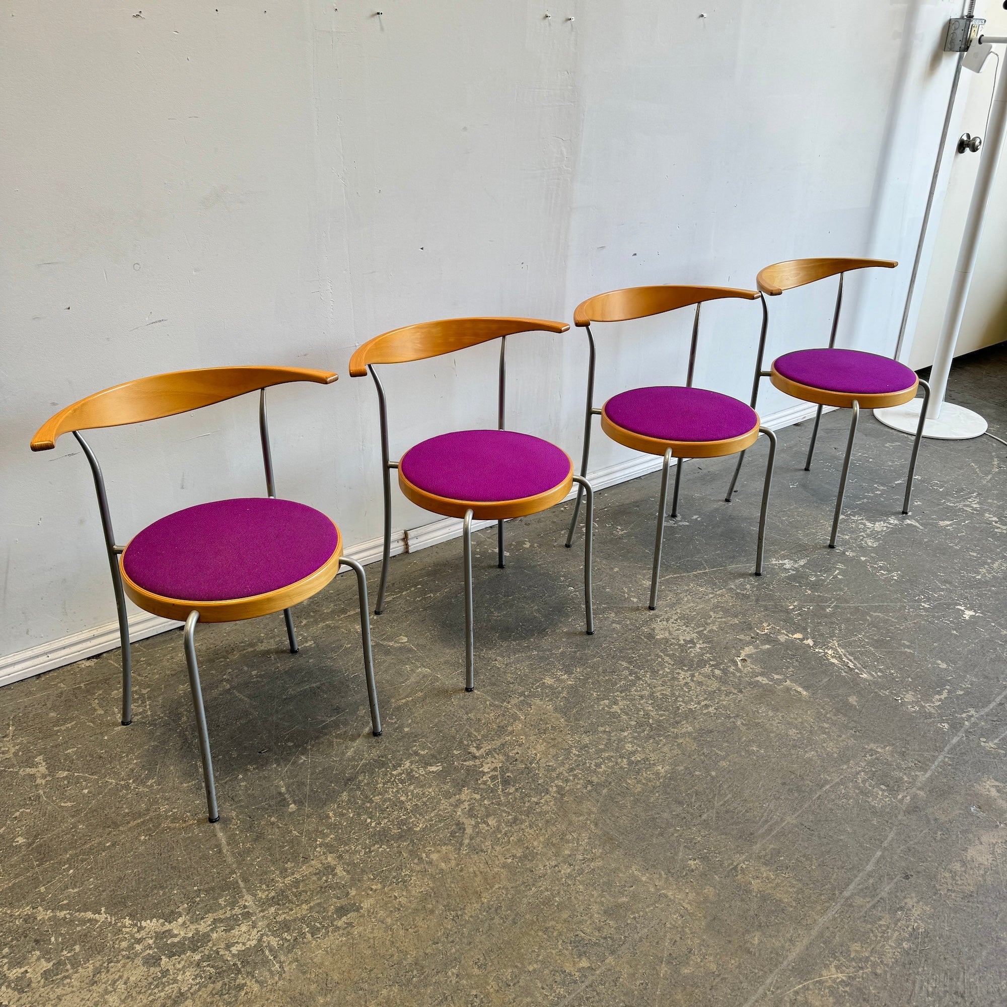 Danish Modern Magnus Olsen set of 4 stacking chairs