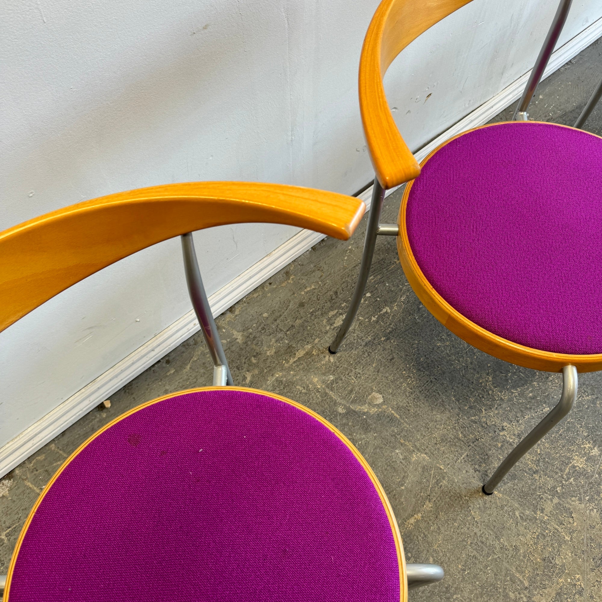 Danish Modern Magnus Olsen set of 4 stacking chairs
