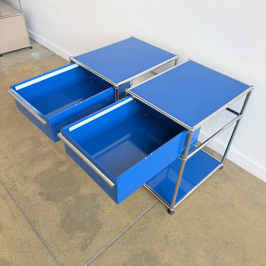 USM Haller Set of 2 Nightstands (Gentian Blue)