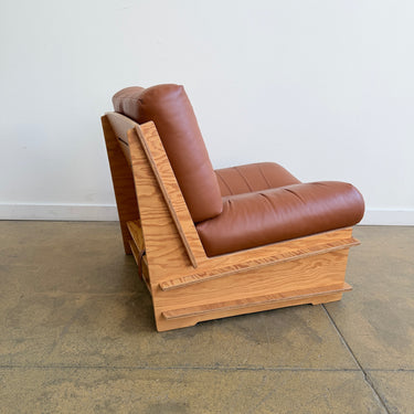 DB Leather Lounge Chair by 100xbtr