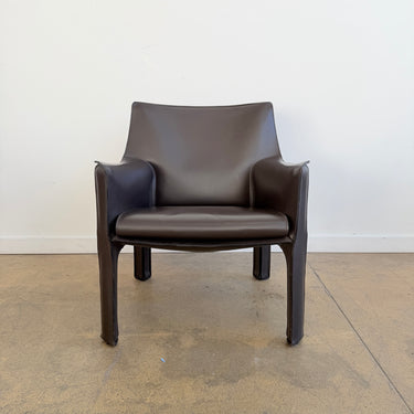 Cassina Mario Bellini Cab 414 Leather Arm Chair