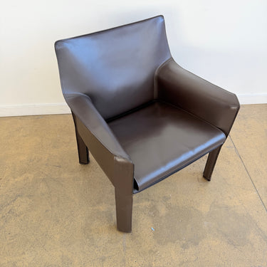 Cassina Mario Bellini Cab 414 Leather Arm Chair