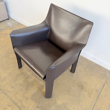 Cassina Mario Bellini Cab 414 Leather Arm Chair