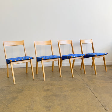 Knoll Jens Risom 4 Dining Chairs