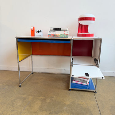 USM Haller Multi Color Desk with Pullout Tray