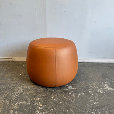 Bernhardt Design Apel Leather ottoman/ Pouf