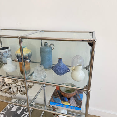 USM Haller Fully Glass Display Cabinet