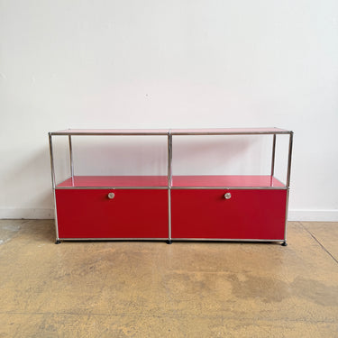 USM Haller 2X2 Media Console - Ruby Red