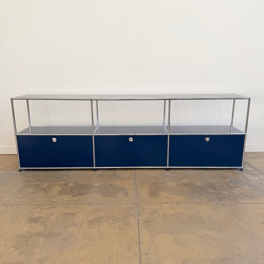 USM Haller 3X2 Media Console - Steel Blue