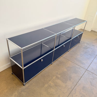 USM Haller 3X2 Media Console - Steel Blue