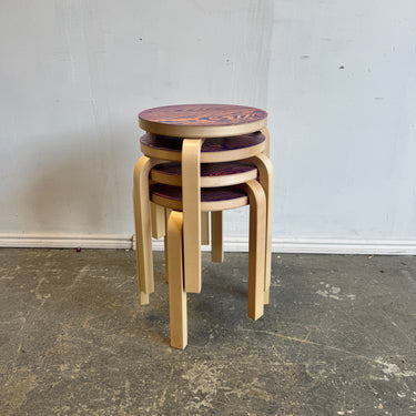 Limited Edition! Artek Aalto ColoRing 60 Stacking Stool by Jo Nagasaka (Price Per)