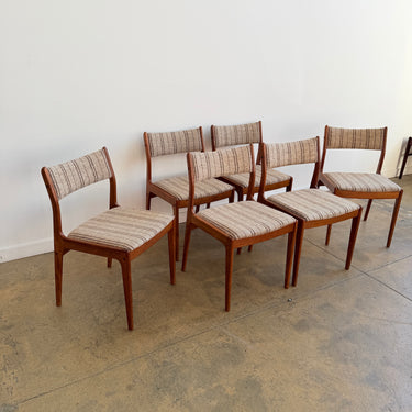 Danish Modern Johannes Andersen Teak Dining Chairs by Uldum Mobelfabrik