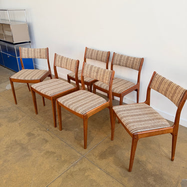 Danish Modern Johannes Andersen Teak Dining Chairs by Uldum Mobelfabrik