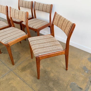 Danish Modern Johannes Andersen Teak Dining Chairs by Uldum Mobelfabrik