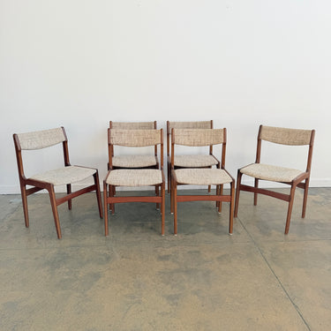 Danish Modern Teak Dining Chairs by Erik Buch