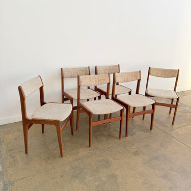 Danish Modern Teak Dining Chairs by Erik Buch