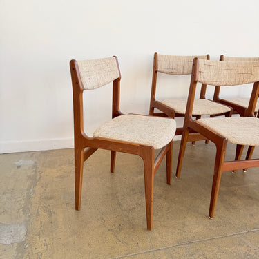 Danish Modern Teak Dining Chairs by Erik Buch