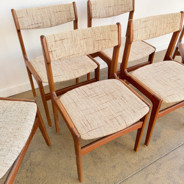 Danish Modern Teak Dining Chairs by Erik Buch