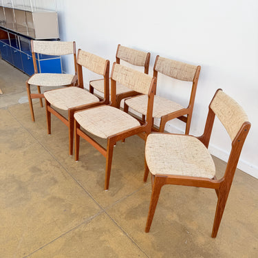 Danish Modern Teak Dining Chairs by Erik Buch