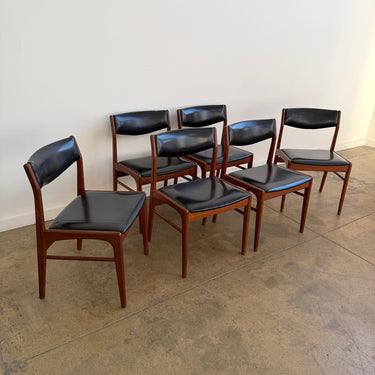 Danish Modern Erik Buch teak dining chairs - Set of 6