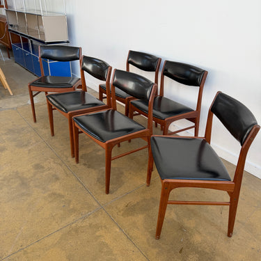 Danish Modern Erik Buch teak dining chairs - Set of 6